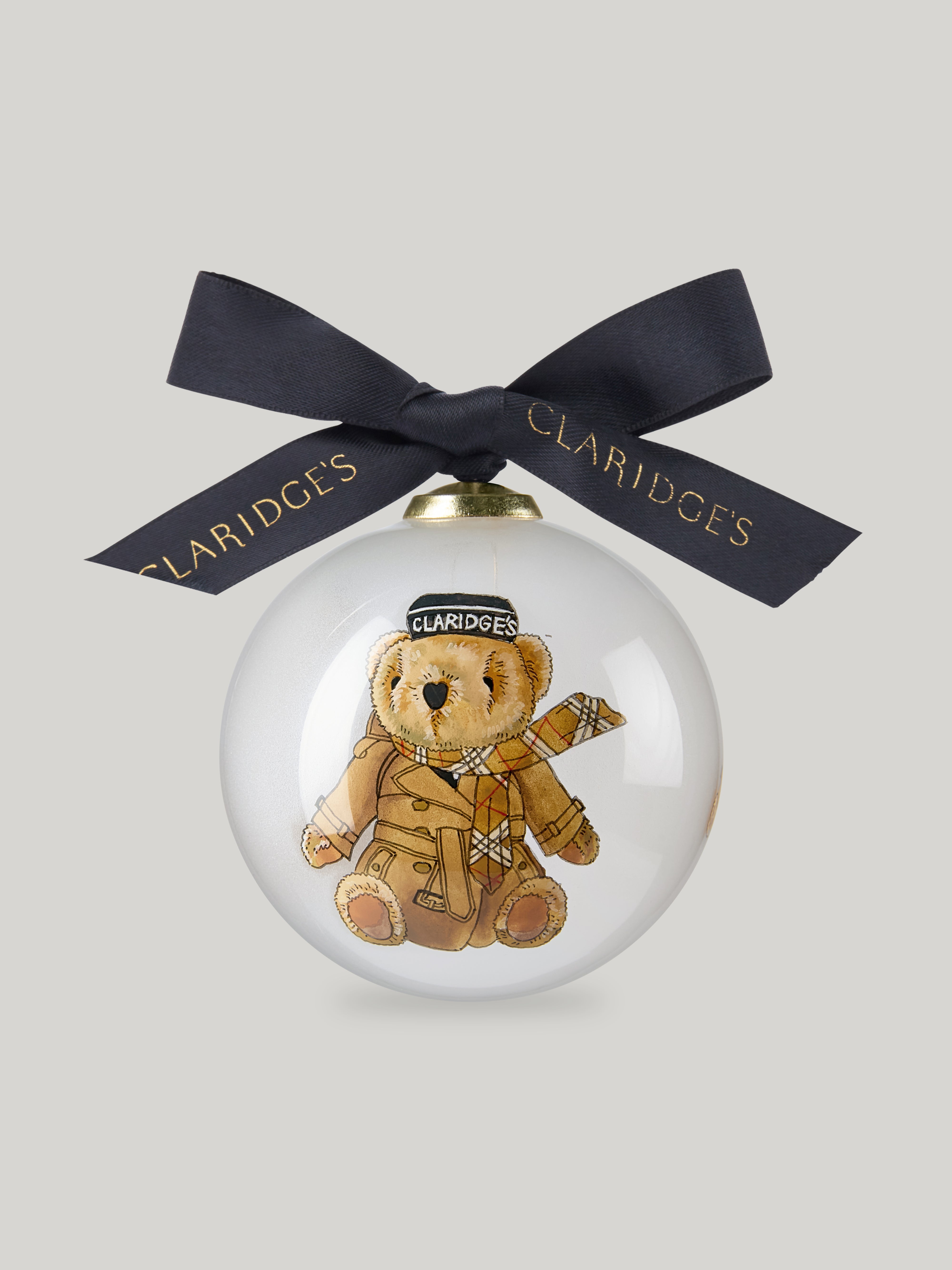 Claridge's x Burberry Teddy Christmas Bauble