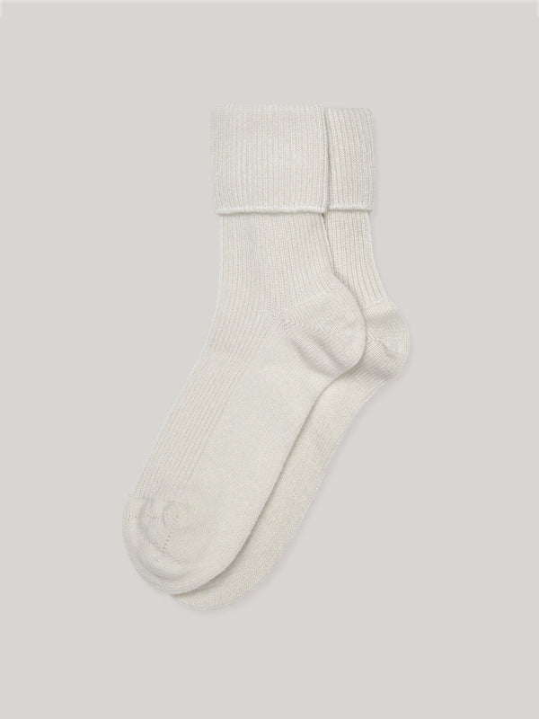Claridge's Women's Cream Cashmere Socks