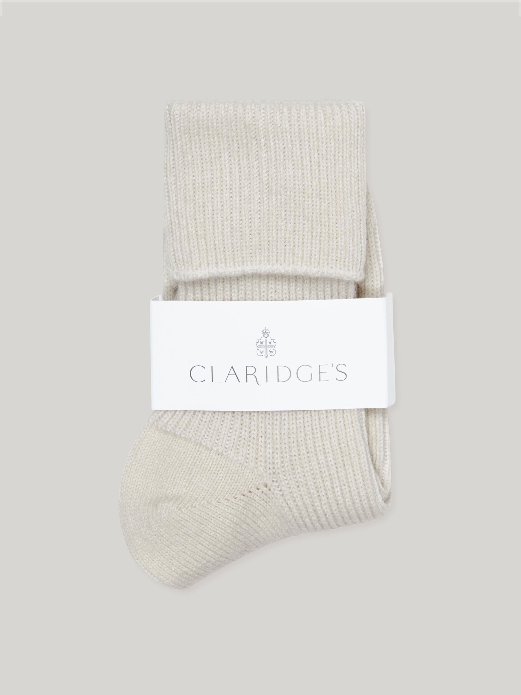 Claridge's Women's Cream Cashmere Socks