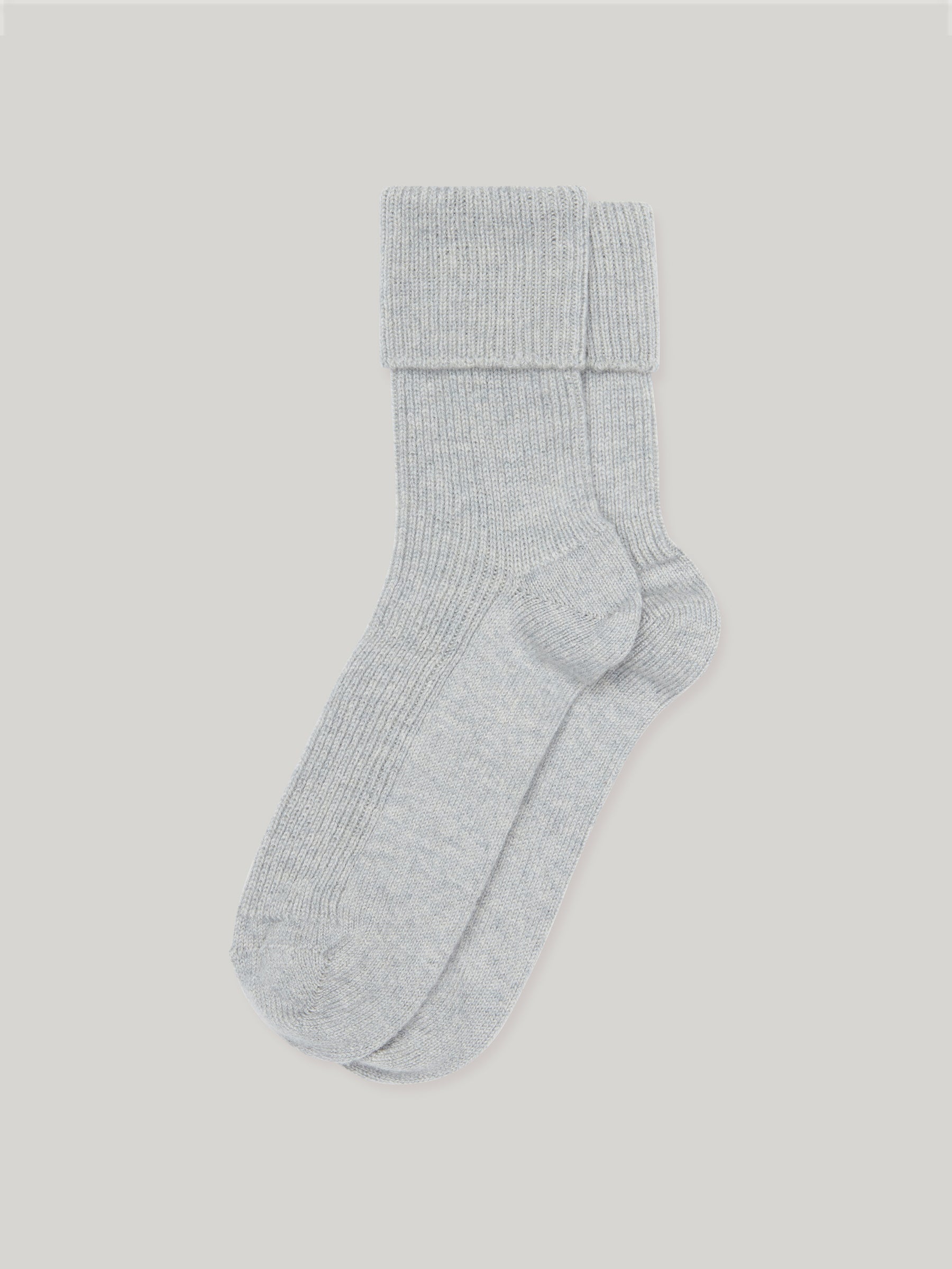 Claridge's Women's Grey Cashmere Socks