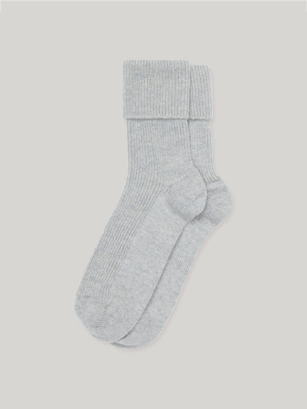 Claridge's Women's Grey Cashmere Socks