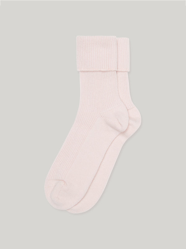 Claridge's Women's Pink Cashmere Socks
