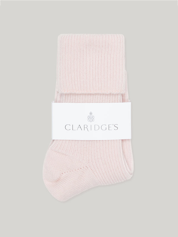 Claridge's Women's Pink Cashmere Socks