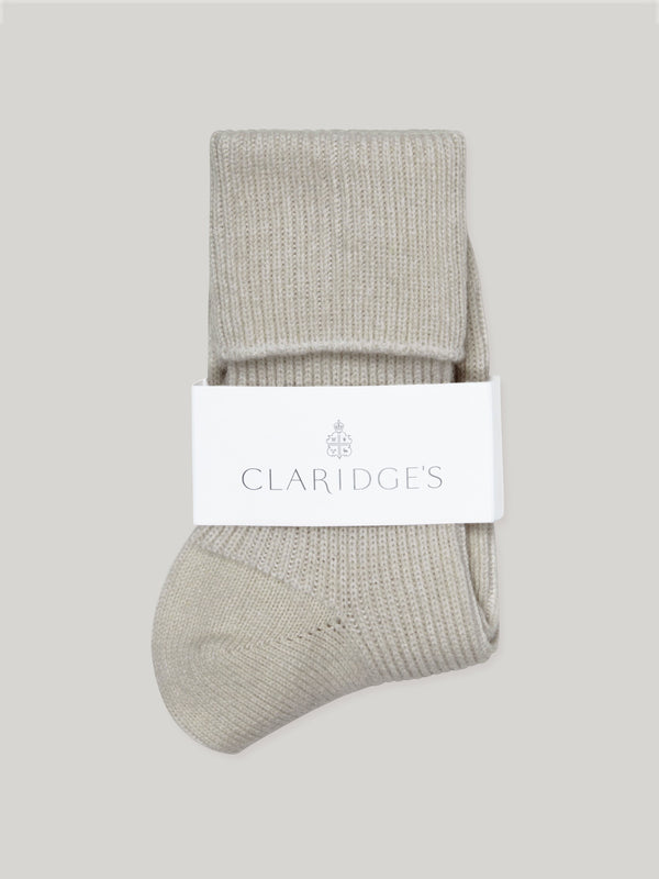 Claridge's Women's Stone Cashmere Socks