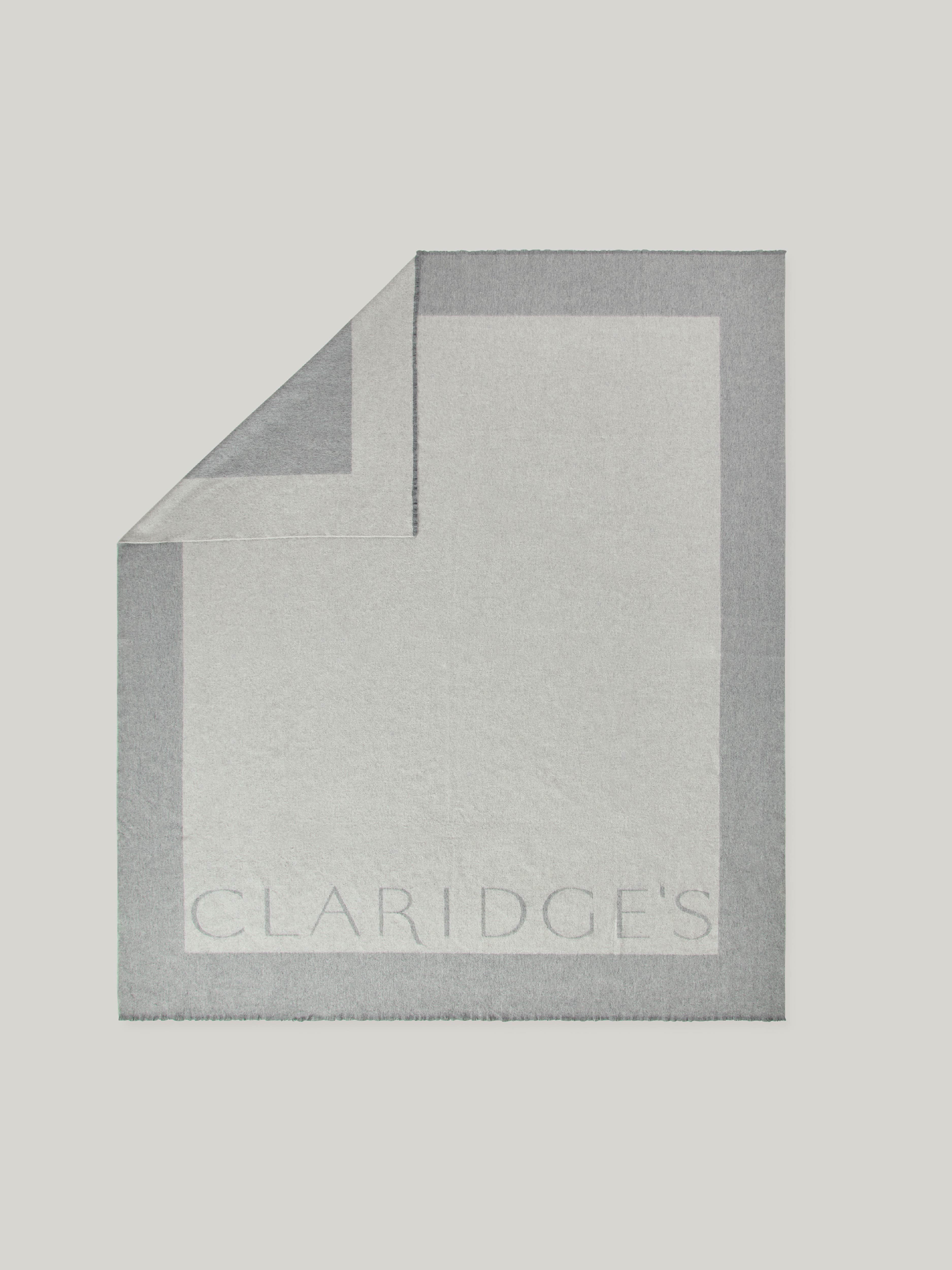 Claridge’s Cashmere Logo Blanket