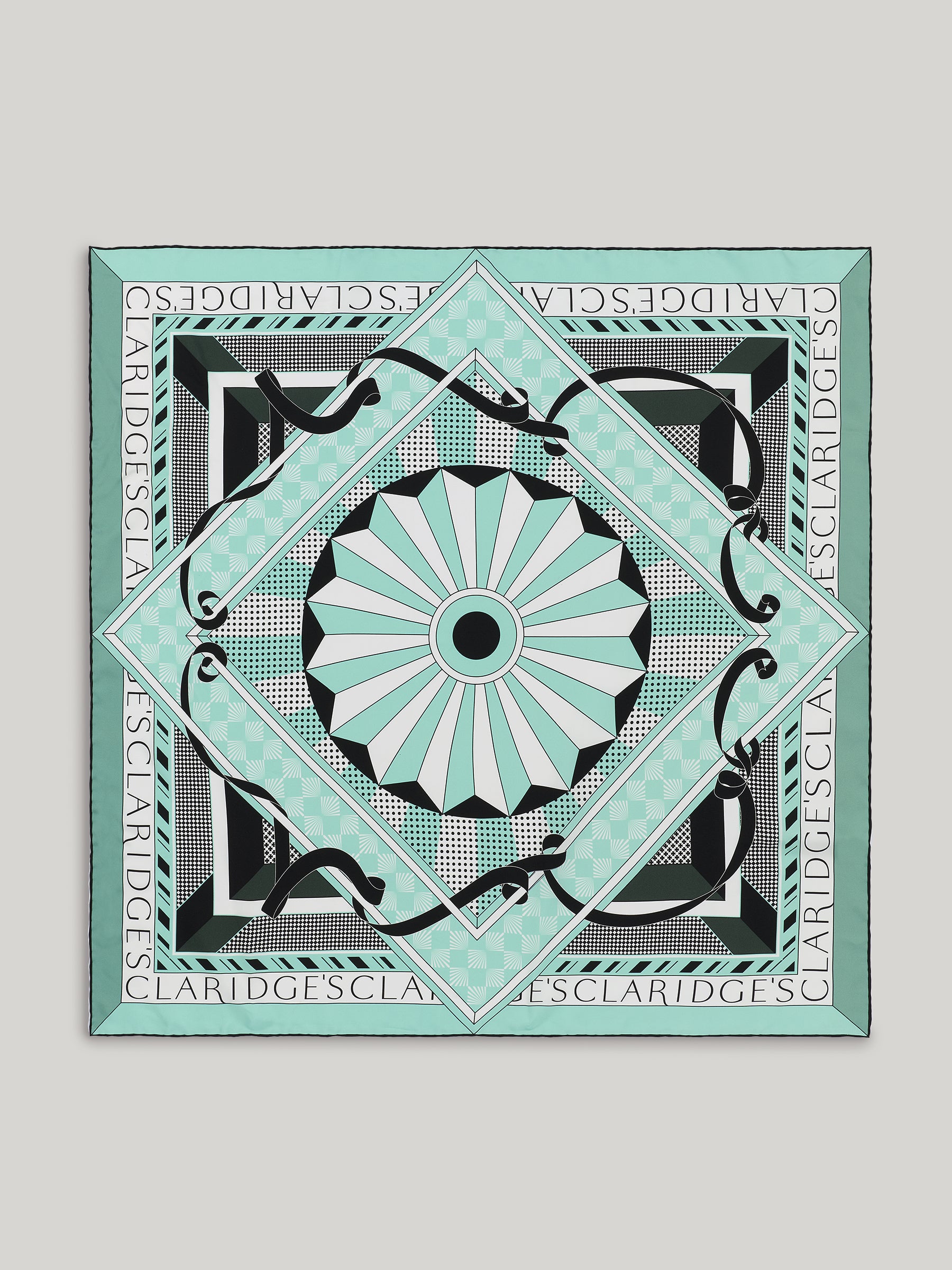 Claridge's Art Deco Silk Scarf