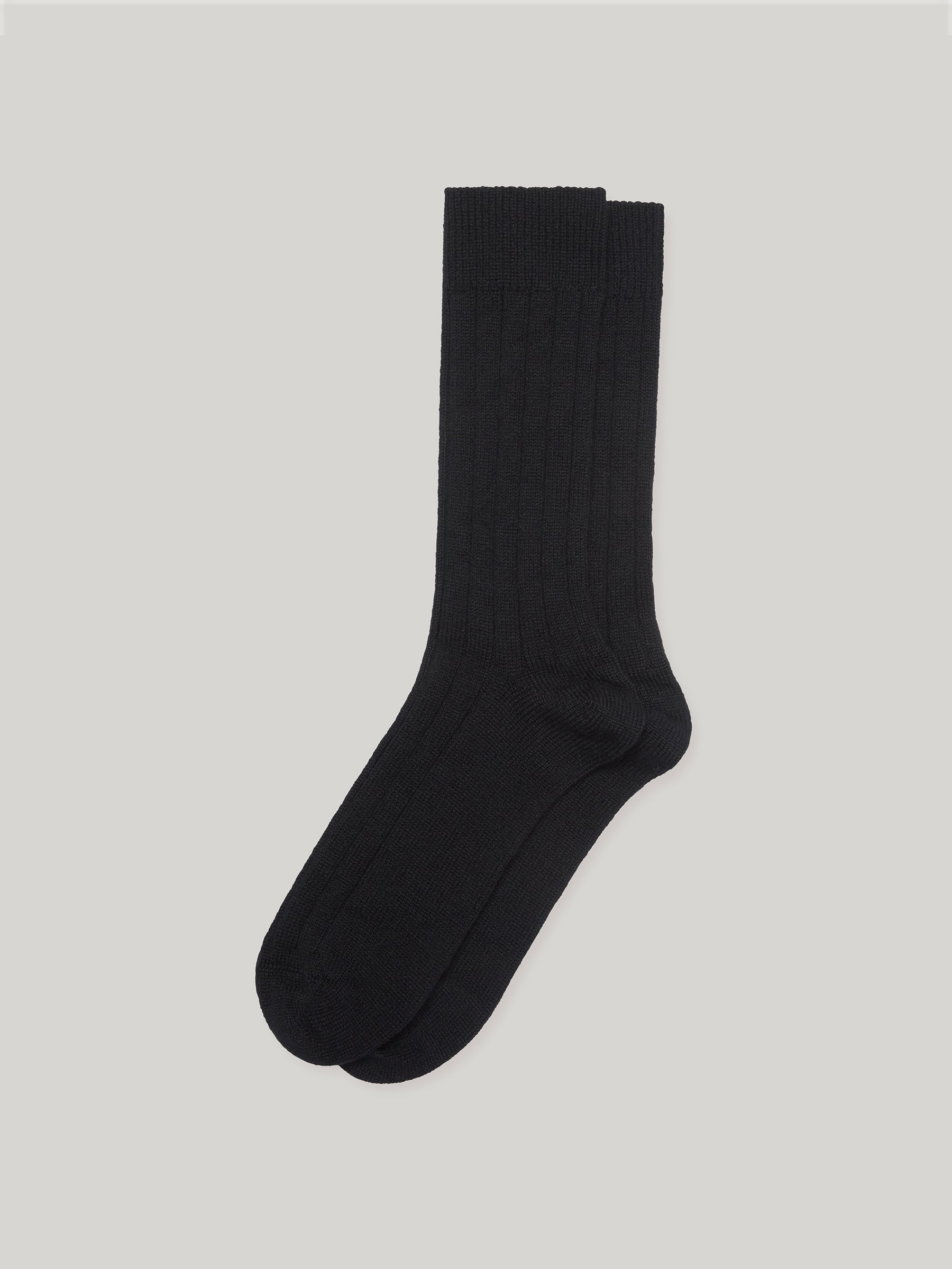Claridge's Men's Black Cashmere Socks