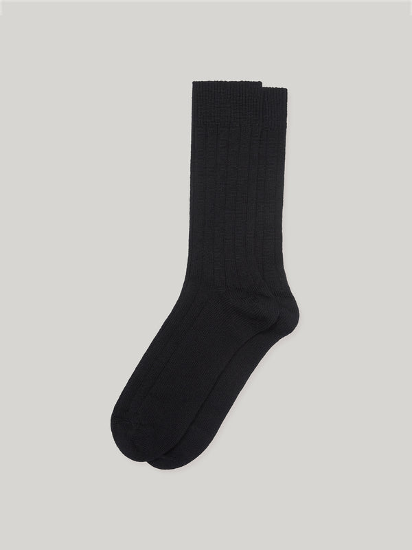 Claridge's Men's Black Cashmere Socks