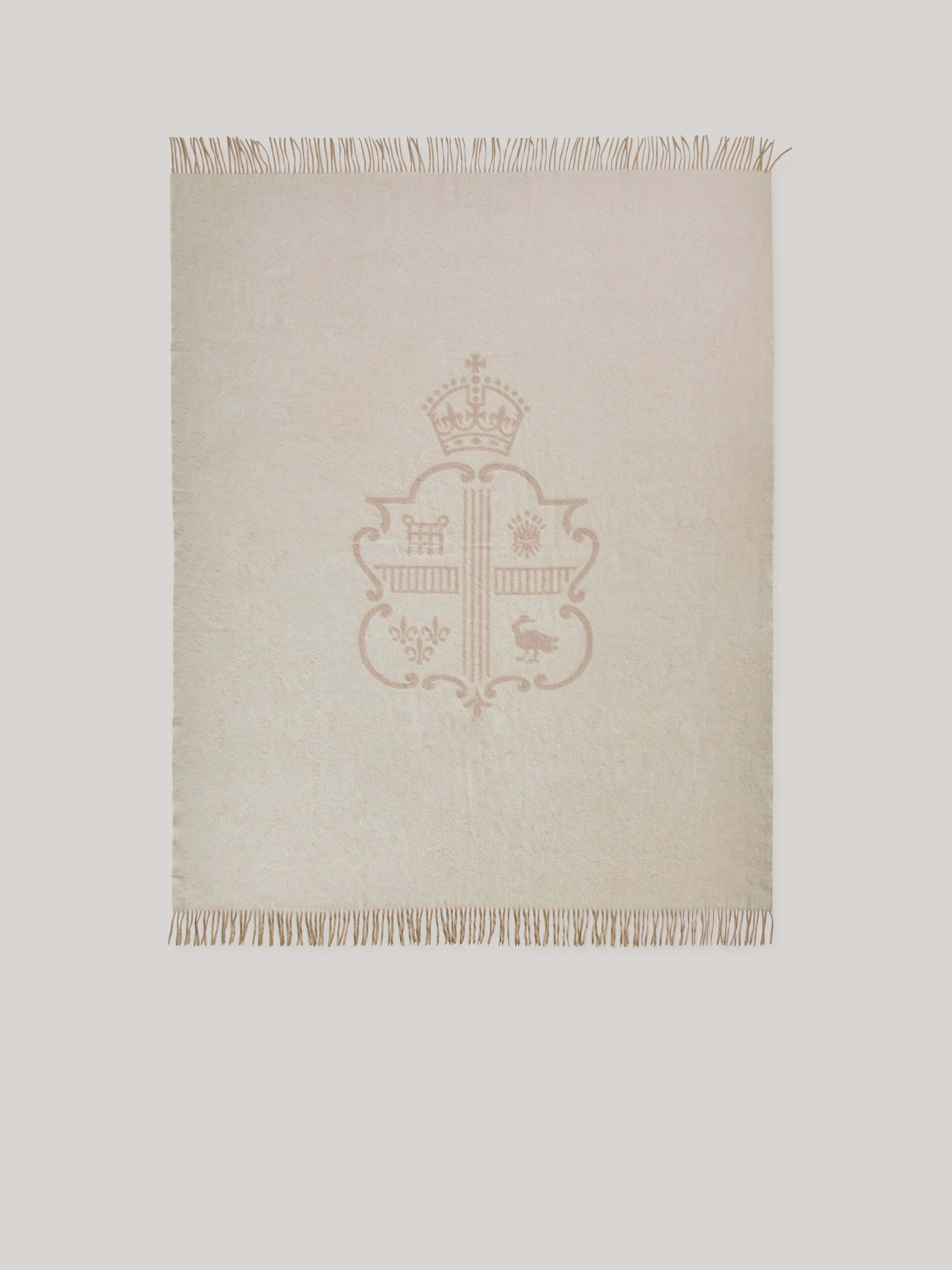 Claridge’s Cashmere Crest Blanket