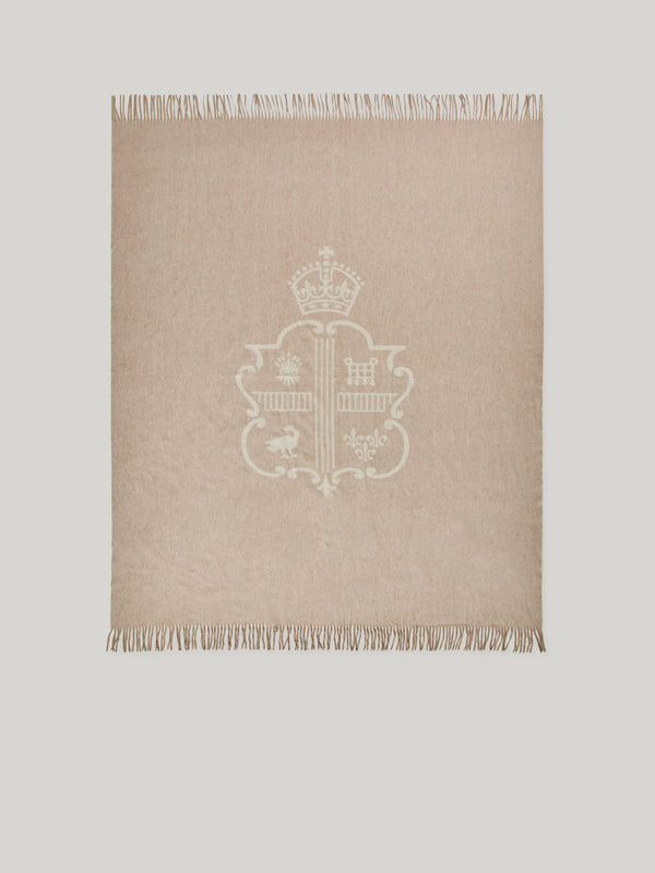 Claridge’s Cashmere Crest Blanket