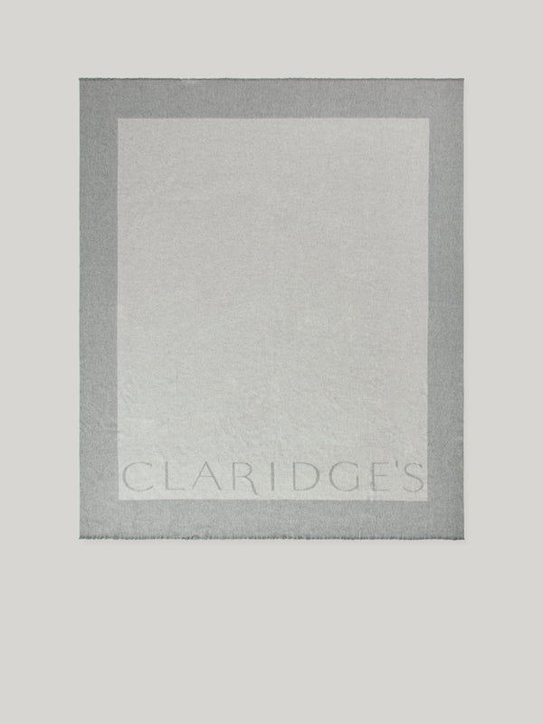 Claridge’s Cashmere Logo Blanket