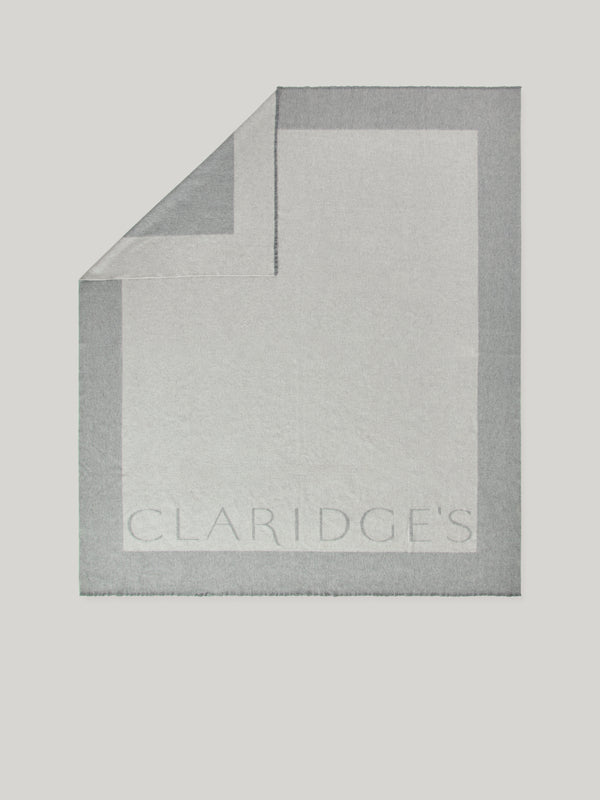Claridge’s Cashmere Logo Blanket