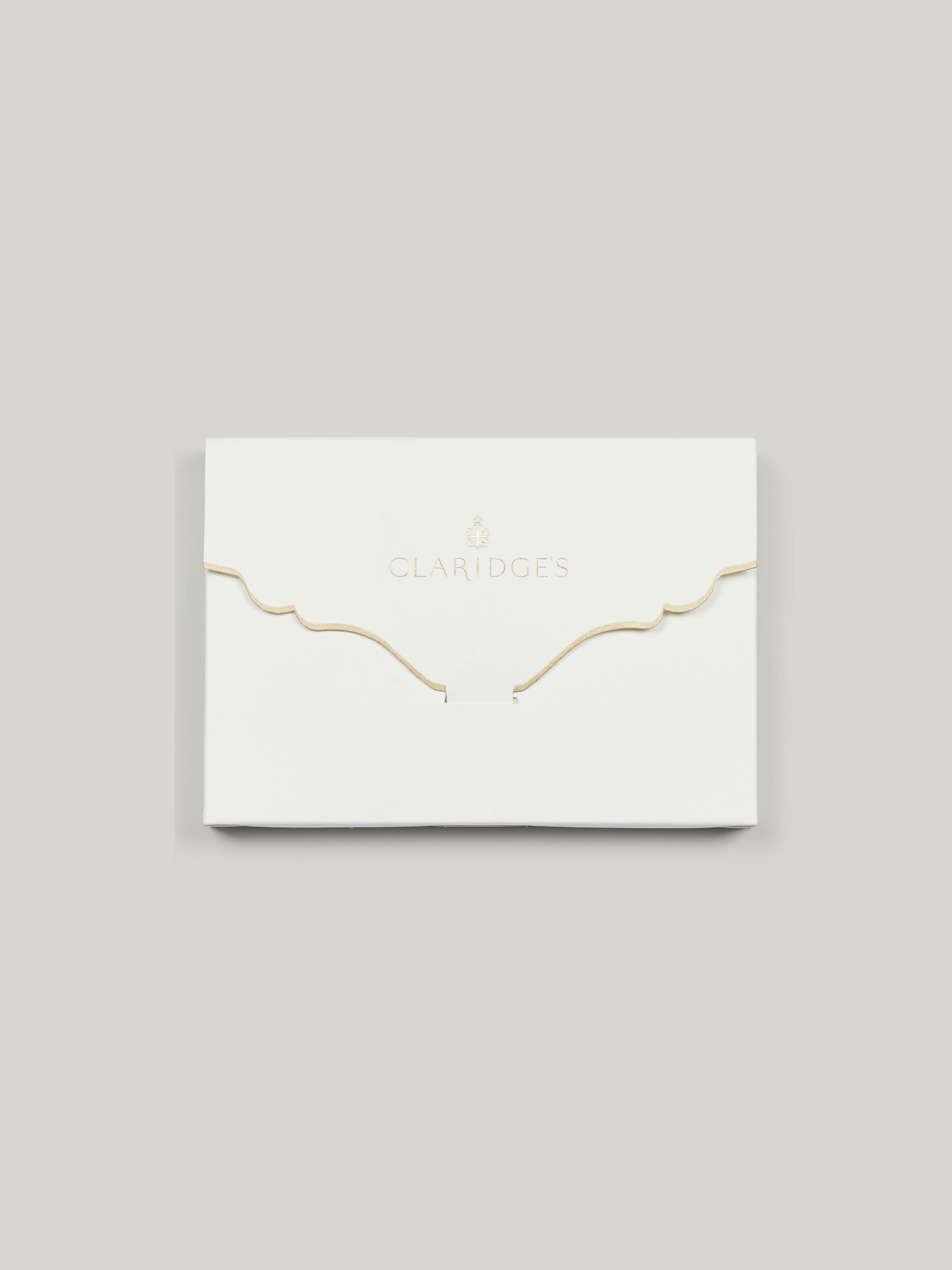 Claridge's Scalloped Edge Notelet Set, Gold
