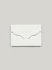 Claridge's Scalloped Edge Notelet Set, Black & Oyster
