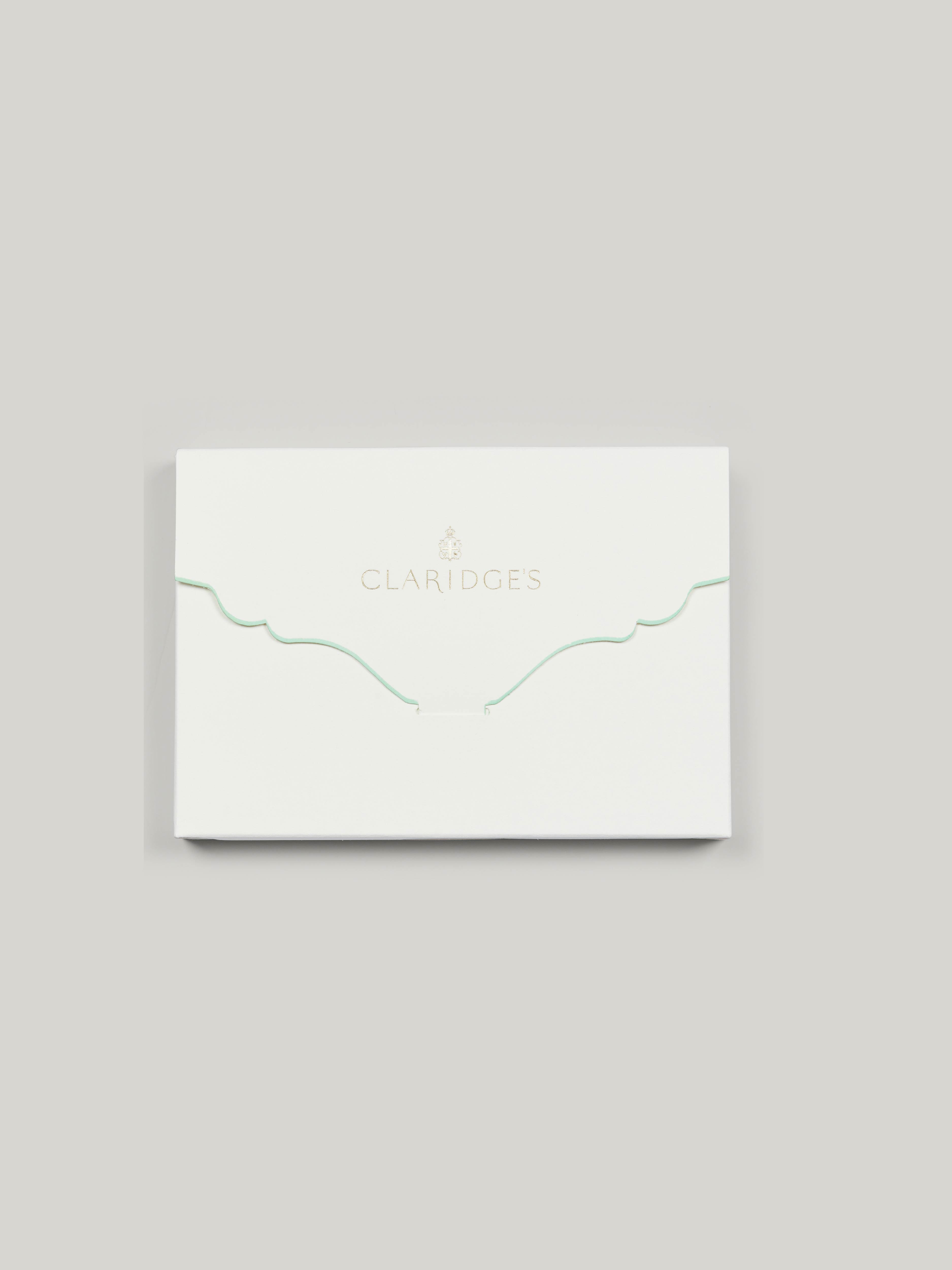 Claridge's Scalloped Edge Notelet Set, Jade