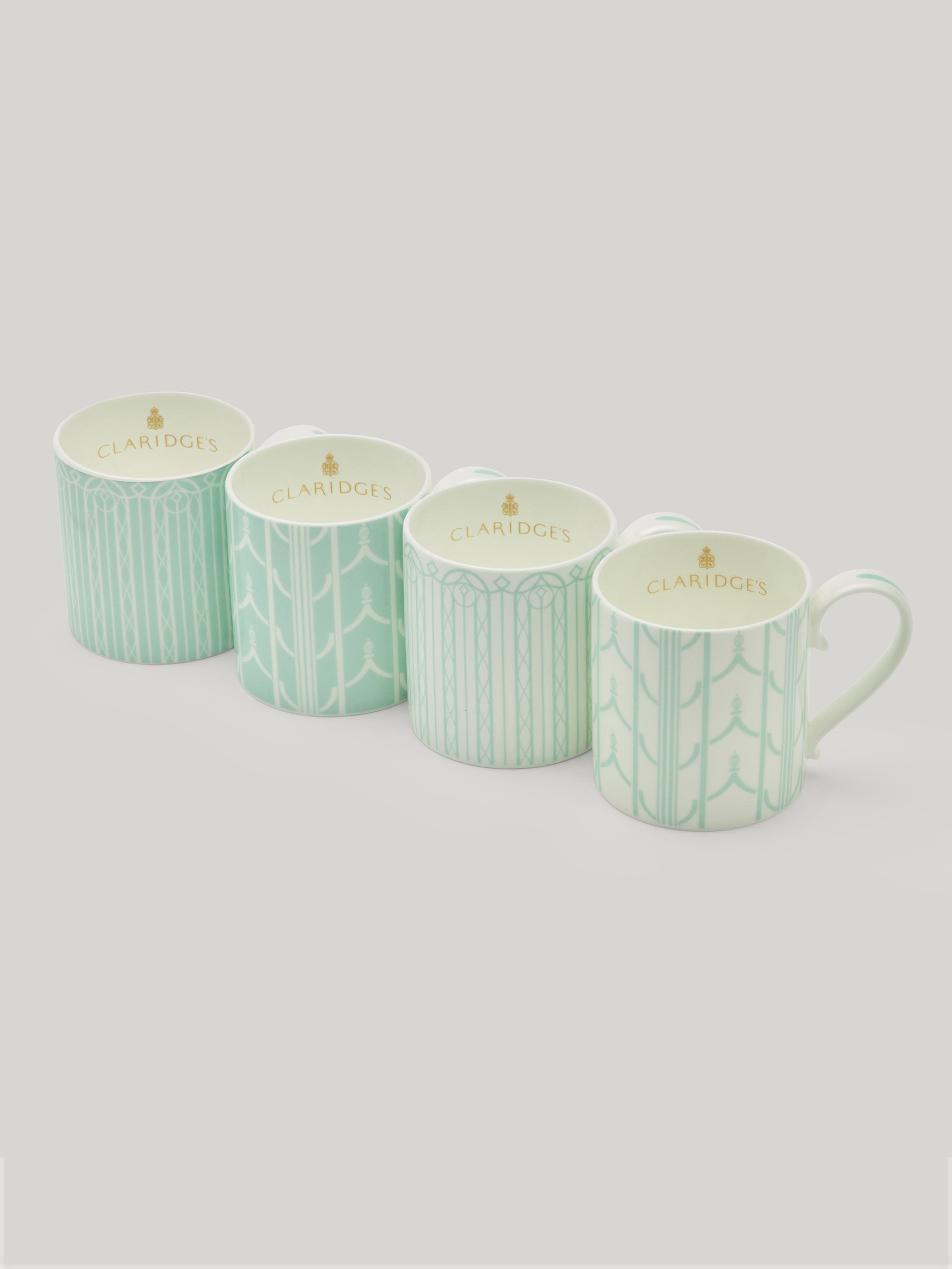 Claridge's Set of Four Jade Mugs