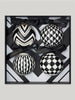 Claridge's Black & White Set of Four Baubles