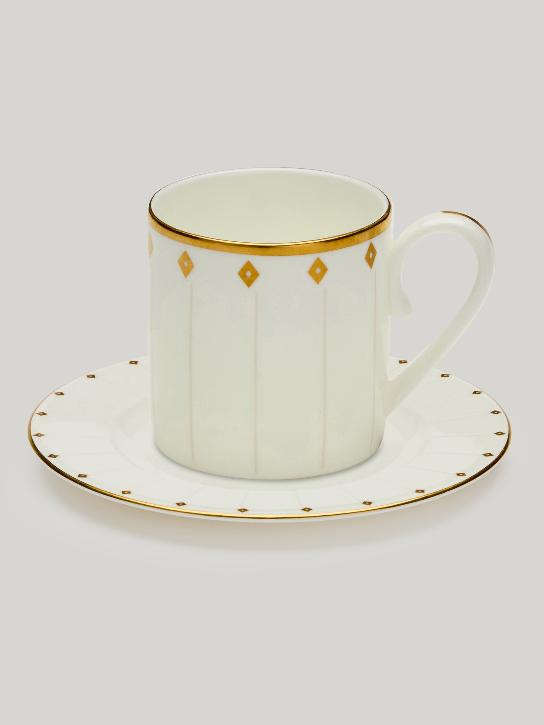 Claridge's Signature Set of Four Espresso Cups & Saucers