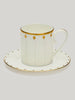 Claridge's Signature Set of Four Espresso Cups & Saucers