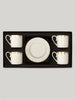 Claridge's Signature Set of Four Espresso Cups & Saucers
