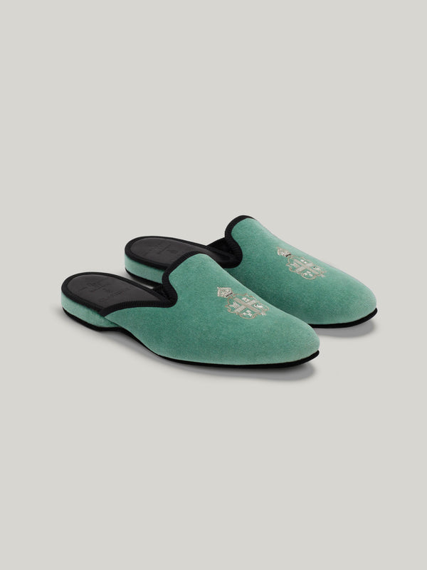 Hand-embroidered Claridge's Women's Slippers
