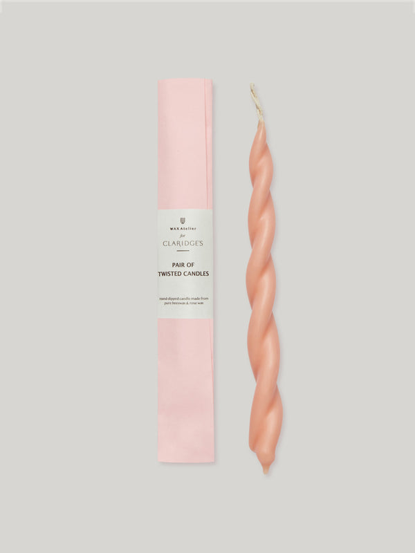 Wax Atelier Tea Rose Twisted Candle