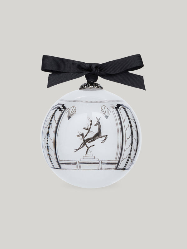 Claridge's Leaping Deer Christmas Bauble