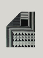 Monochrome Lambswool Cashmere Blanket