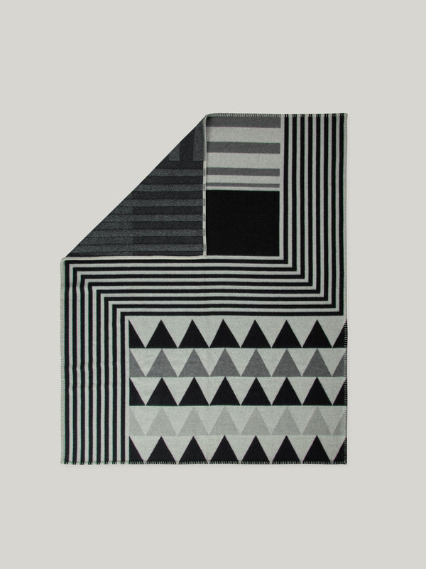 Monochrome Lambswool Cashmere Blanket
