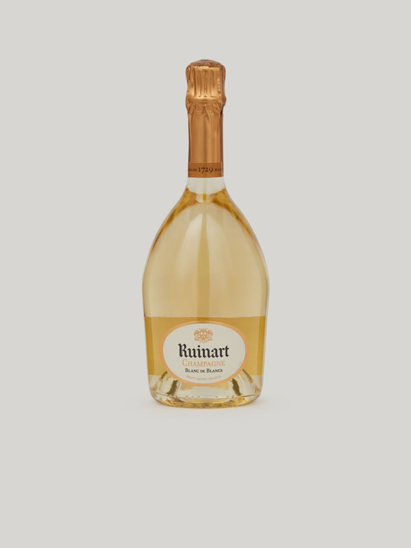 Exclusively made from Chardonnay, the signature grape variety of the Maison, Ruinart Blanc the Blancs is a delicate wine balancing freshness and roundness.