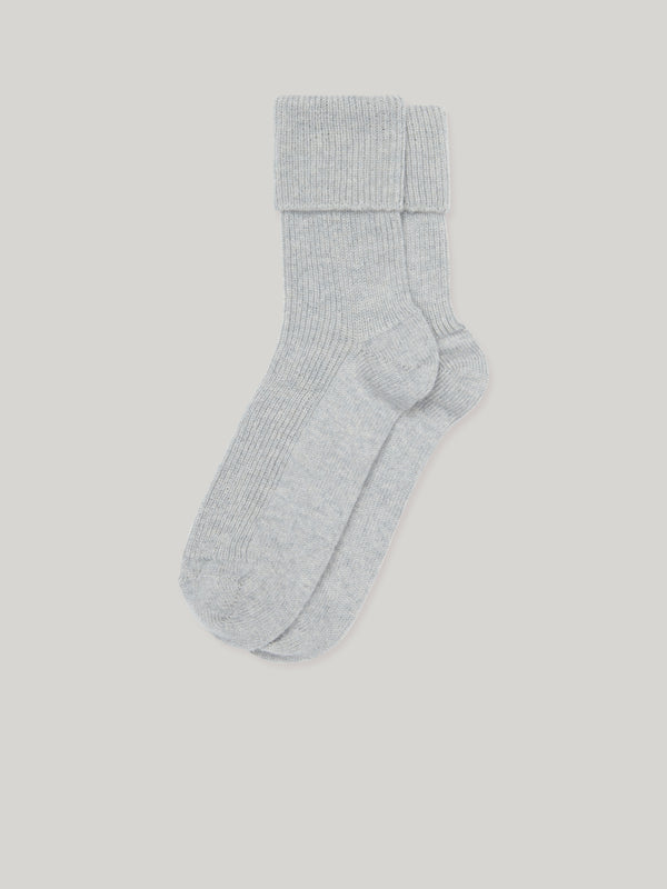 Claridge's Women's Grey Cashmere Socks