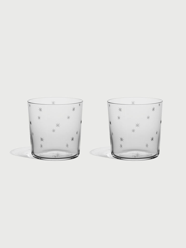 Richard Brendon : Star Cut Rocks Glasses, Set of 2